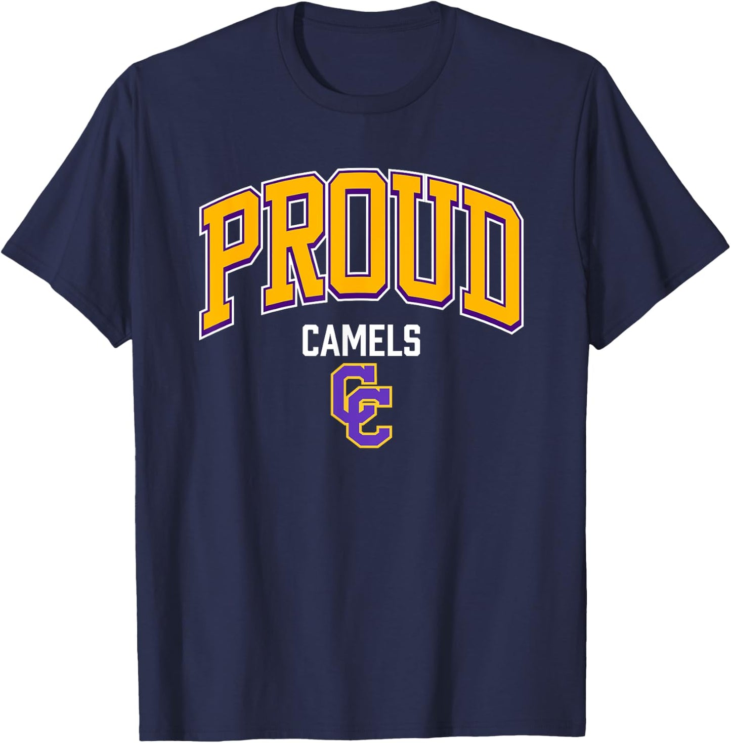 Campbell County Camels Logo Proud HS T-Shirt - T-Shirt | Navy