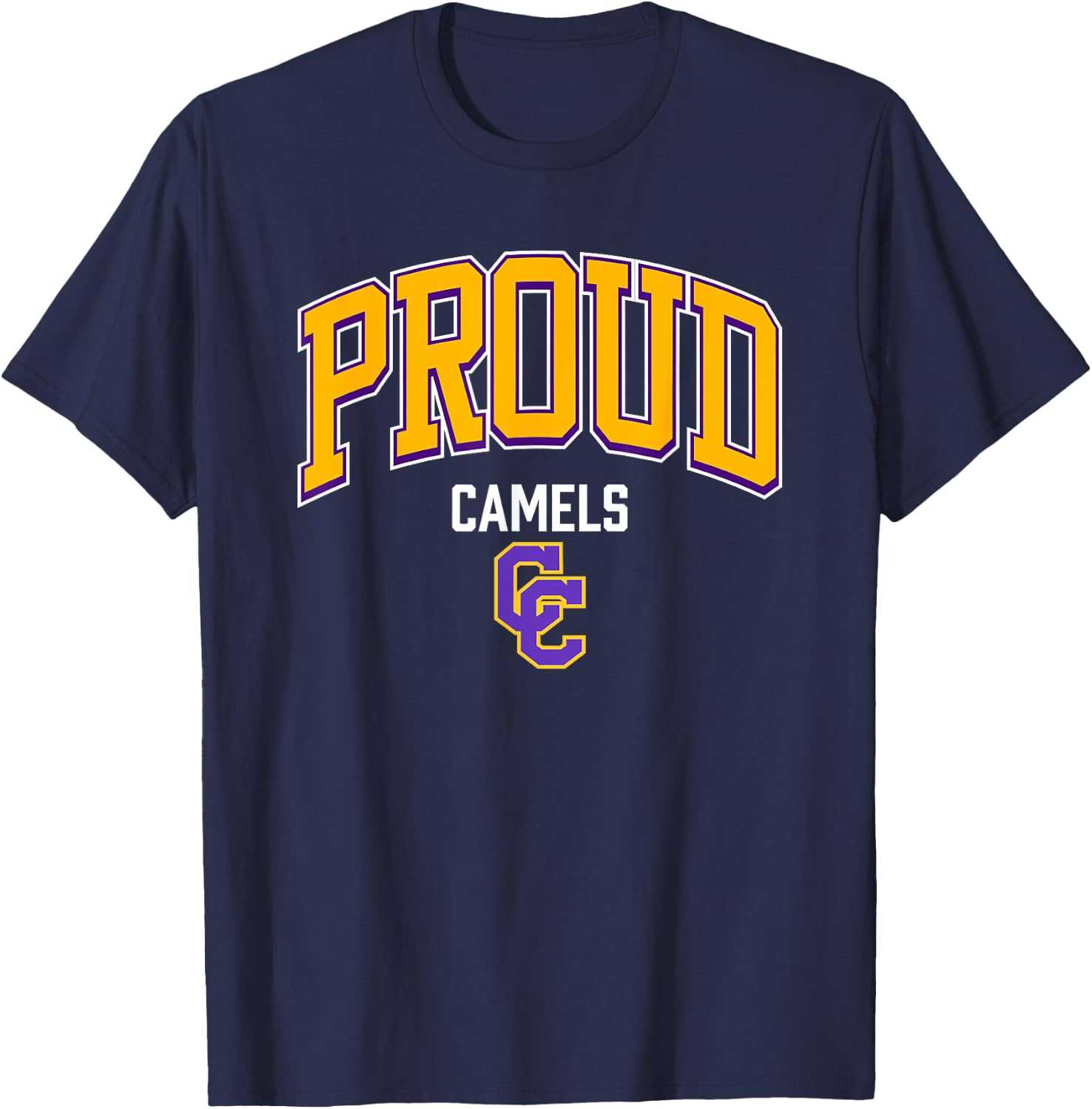 Campbell County Camels Logo Proud HS T-Shirt - T-Shirt | Navy