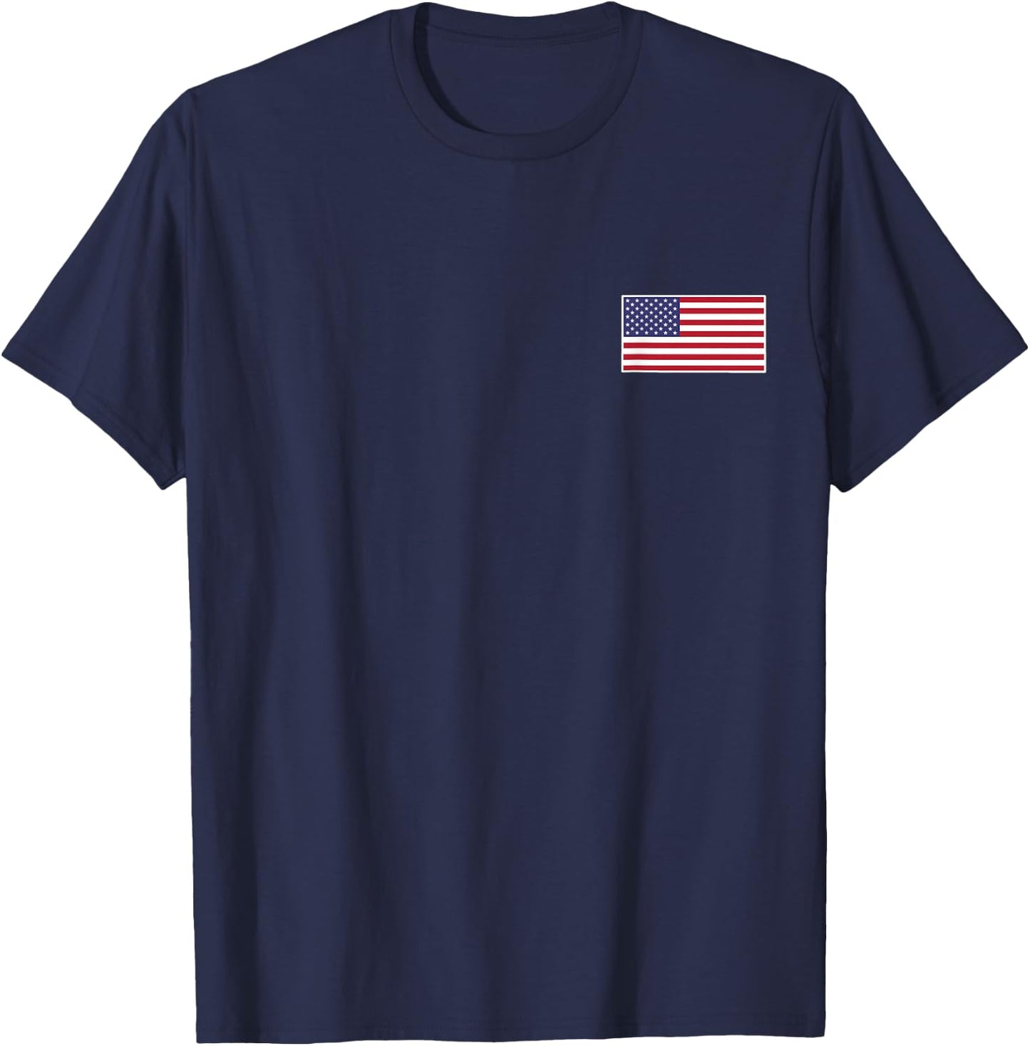 US American Flag Cool Patriotic USA Flags Men Women T-Shirt - T-Shirt | Navy