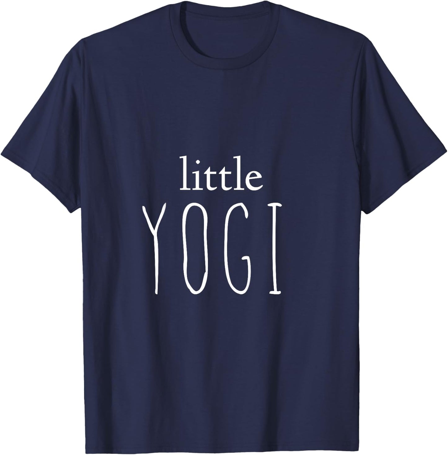 Little Yogi Toddler Child Kid Yoga T-Shirt - T-Shirt | Navy