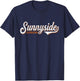 SUNNYSIDE NYC : Retro Queens New York T-Shirt - T-Shirt | Navy