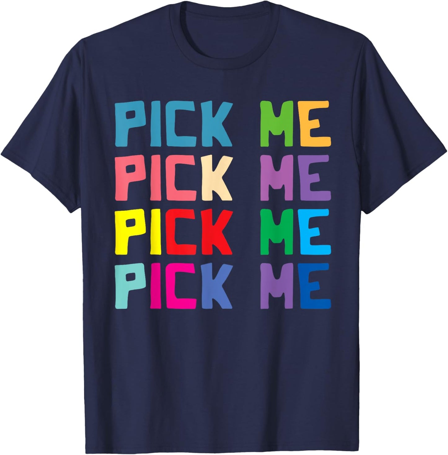 Come on down game show Pick Me Colorful T-Shirt - T-Shirt | Navy