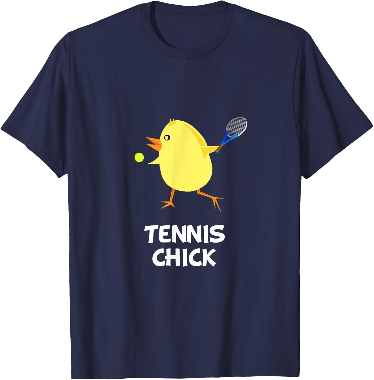 Tennis Chick Funny Fan T-Shirt - T-Shirt | Navy