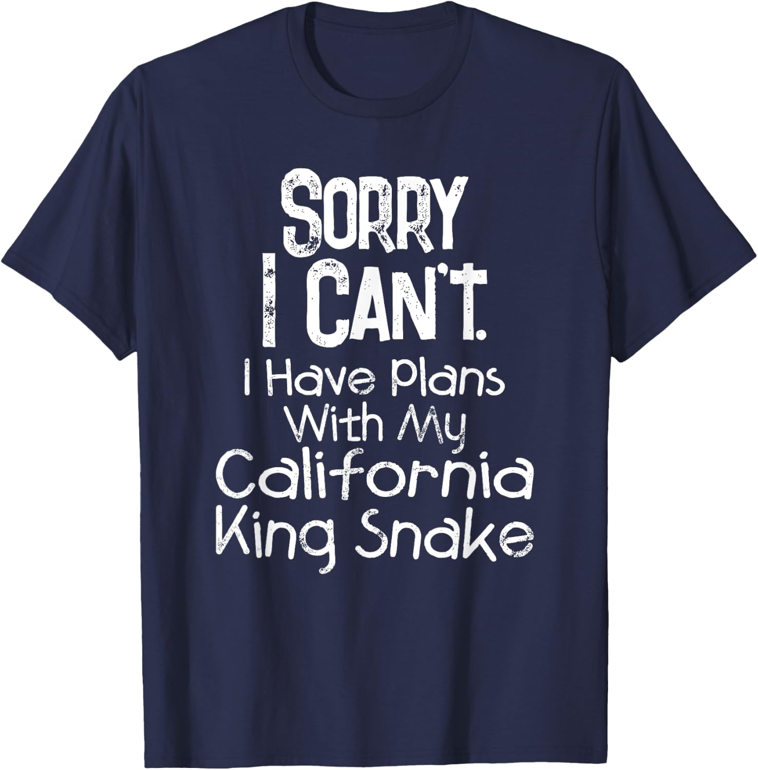 California King Snake Shirt Vintage Pet Snake Lover T-Shirt - T-Shirt | Navy