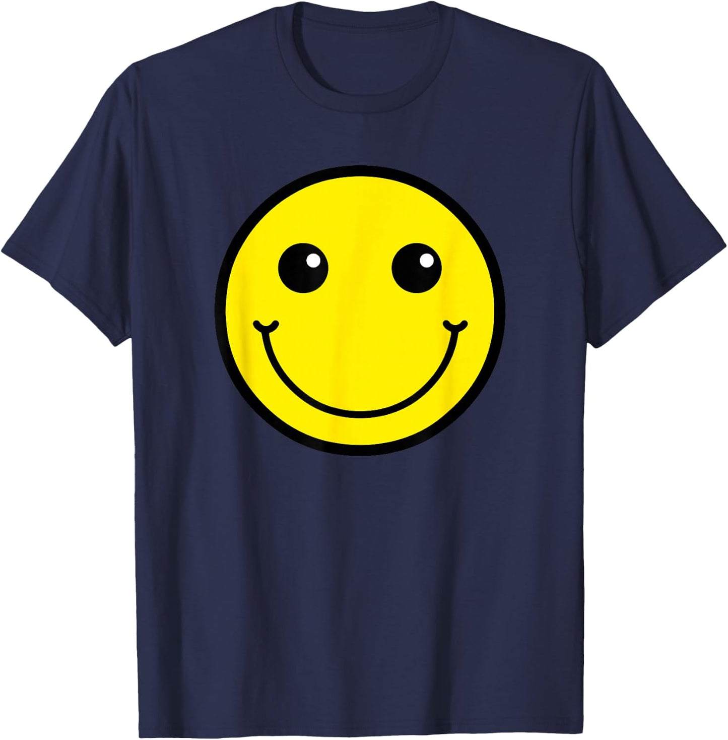 Happy Face fun design great for School T-Shirt - T-Shirt | Navy