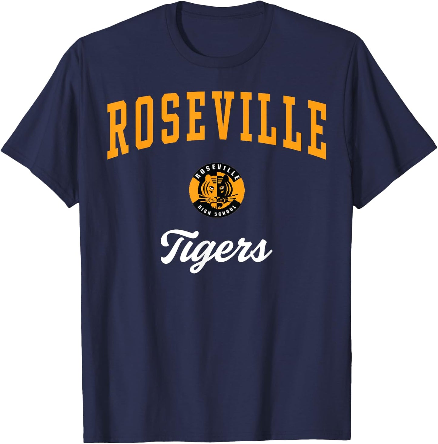 Roseville High School Tigers C3 T-Shirt - T-Shirt | Navy
