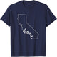 California Native Home Love T-Shirt - T-Shirt | Navy