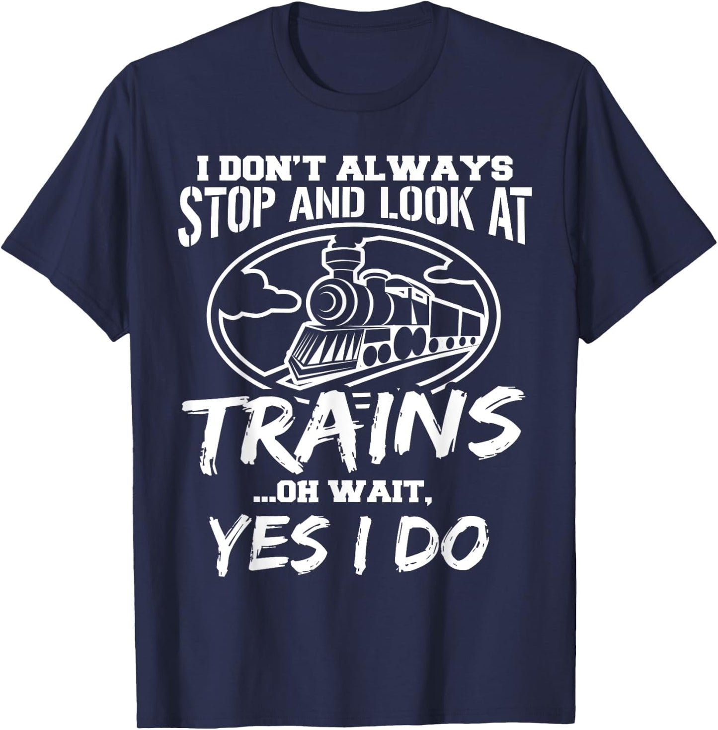 Train Trains Models Conductor T-Shirt - T-Shirt | Navy