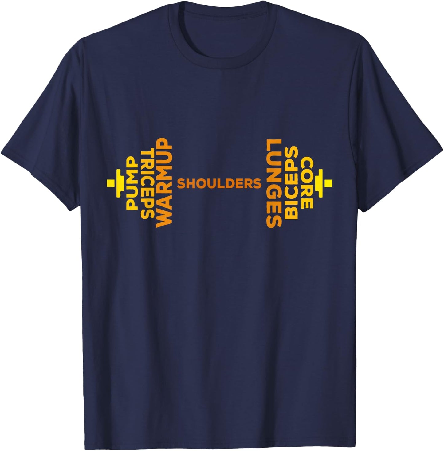 Pump Day Workout Weight Lifting Funny Gym T-Shirt - T-Shirt | Navy