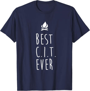 Best CIT Ever Shirt Summer Camp Counselor In Training T-Shirt - T-Shirt | Navy