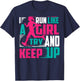 I Run Like A Girl Try And Keep Up For Cool Girls T-Shirt - T-Shirt | Navy