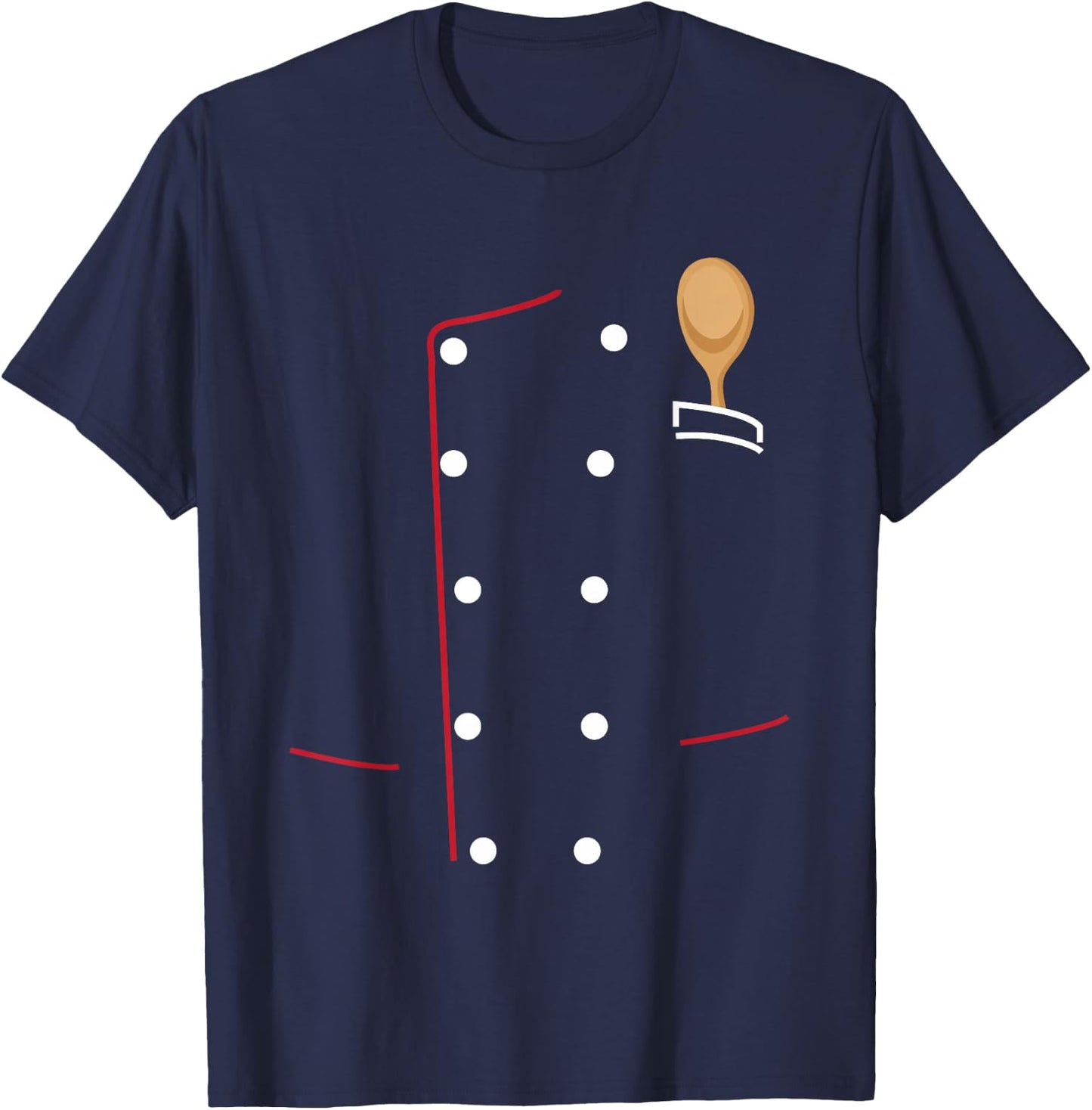 Chef Coat -Chef Uniform Jacket Shirt-Culinary Gift T-Shirt - T-Shirt | Navy