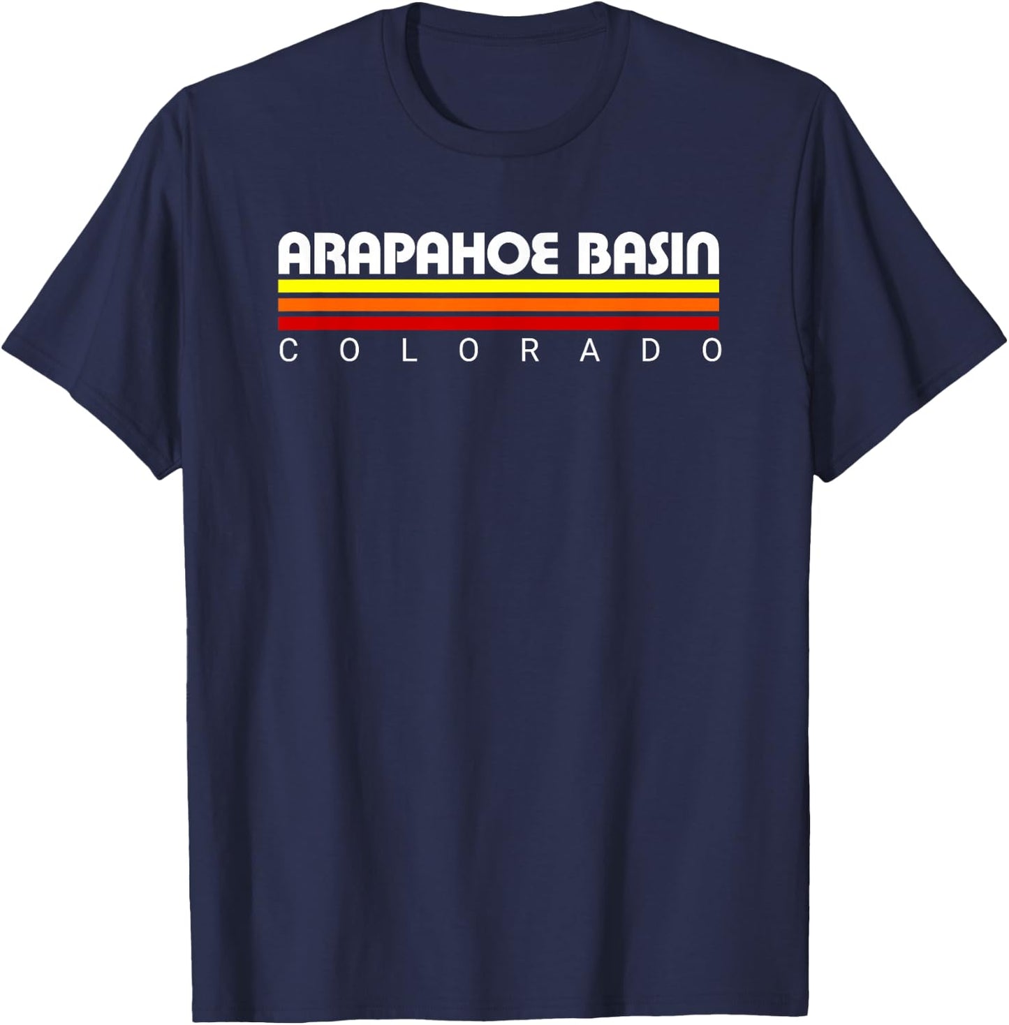 Retro Arapahoe Basin Colorado T-Shirt - T-Shirt | Navy