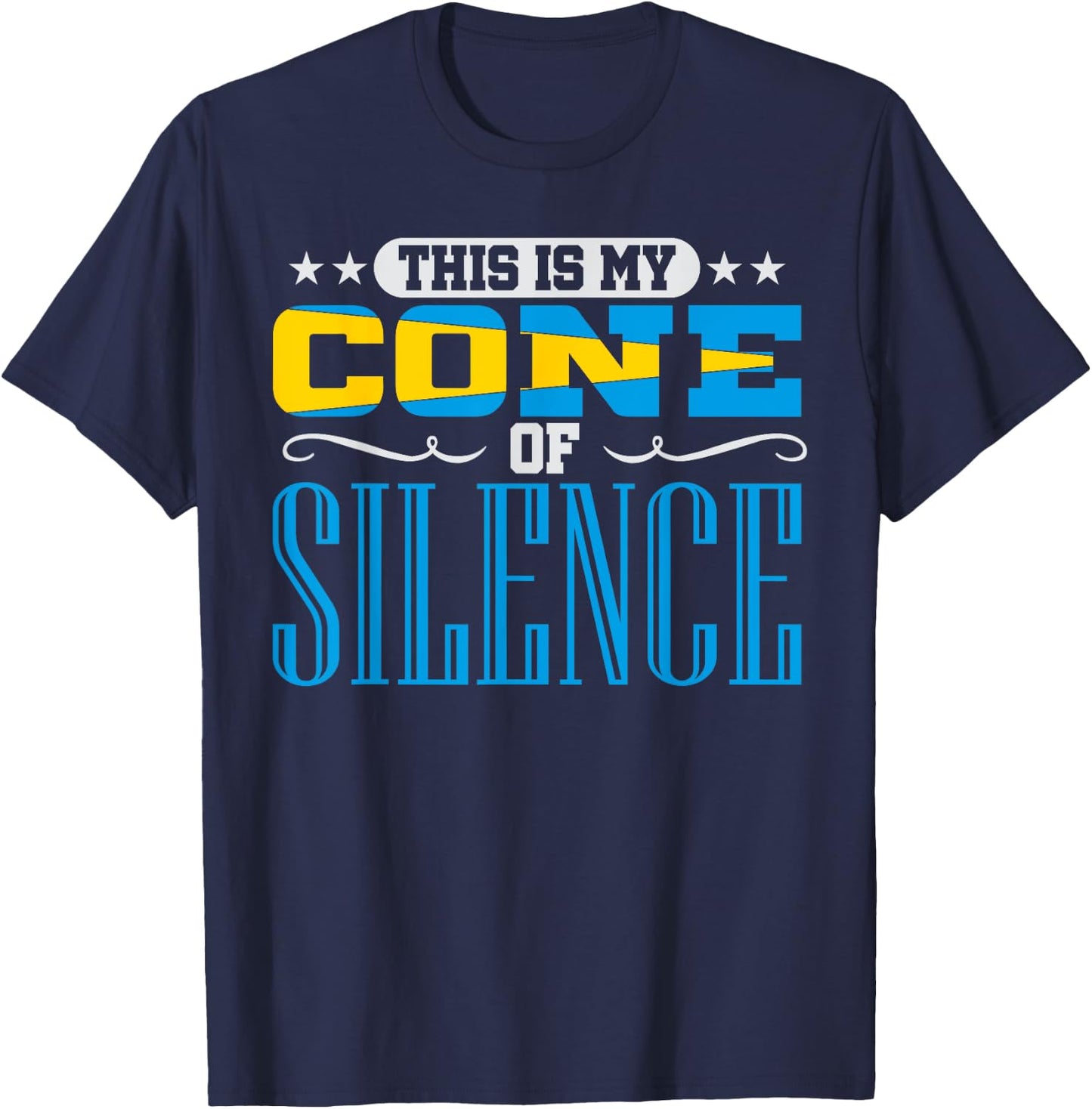 Cone of Silence Agile Project Management Funny Gift Shirt T-Shirt - T-Shirt | Navy