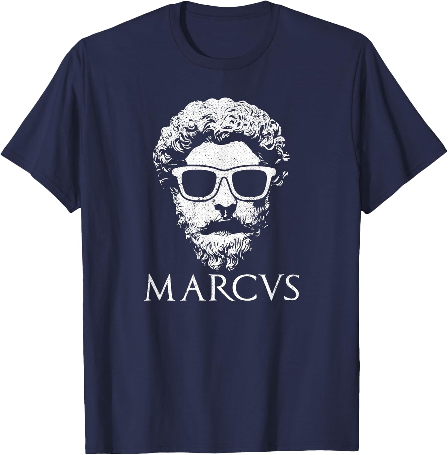 Stoicism Cool Marcus Aurelius Stoic T-Shirt - T-Shirt | Navy