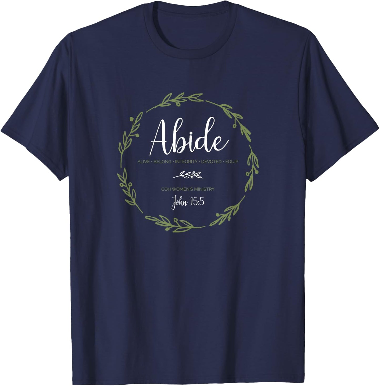 Church of the Highlands Abide Women's Ministry T-Shirt - T-Shirt | Navy