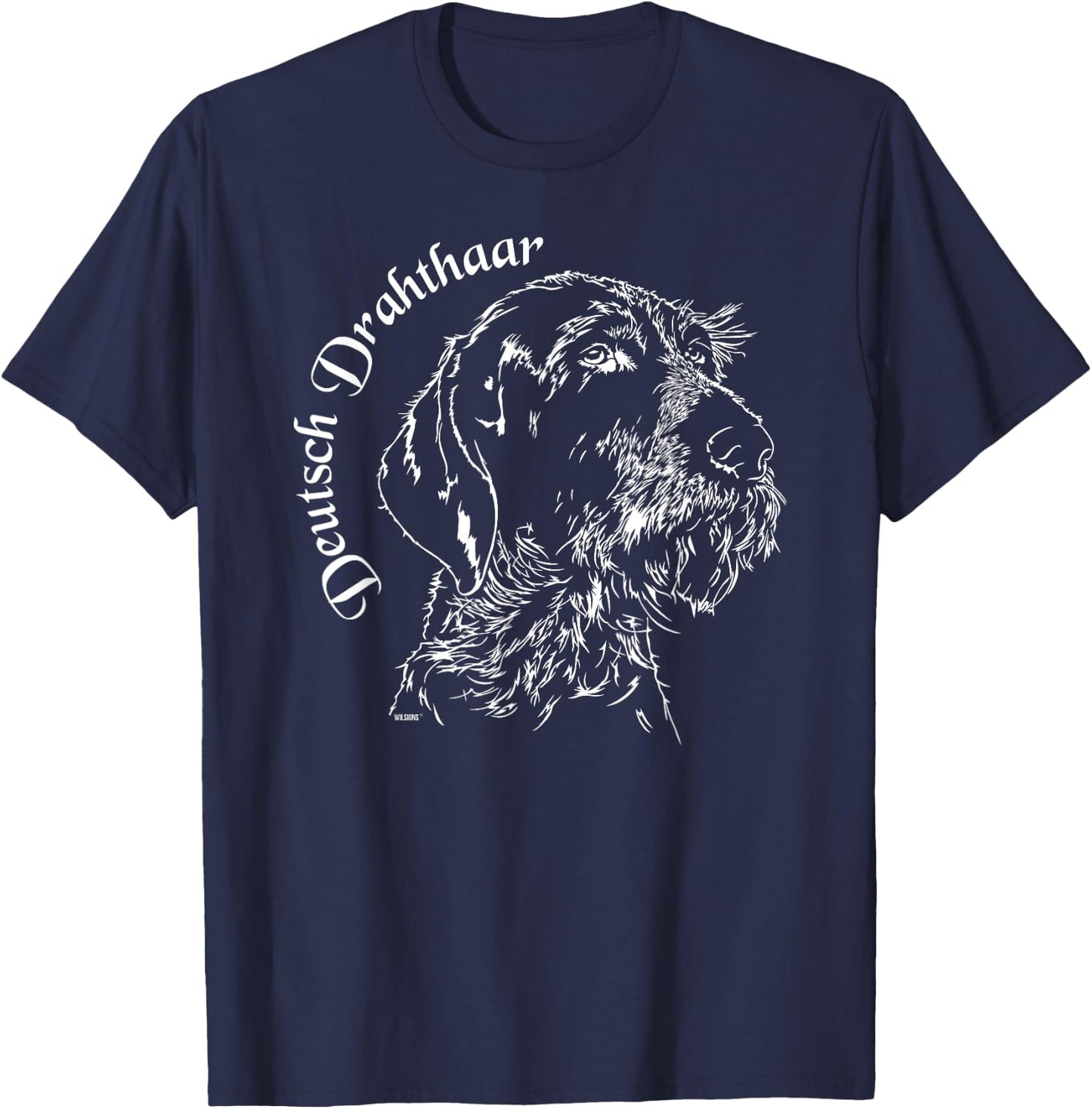 Funny Proud Deutsch Drahthaar dog Shirt gift Men Women Kids T-Shirt - T-Shirt | Navy