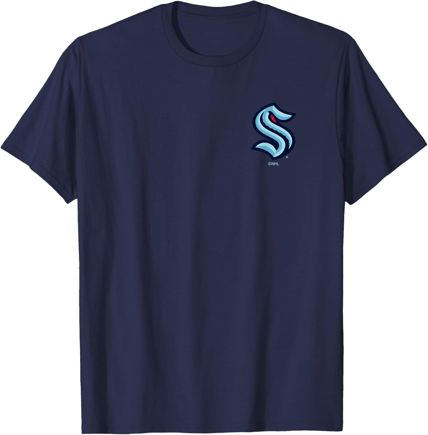 Seattle Kraken Support Black Officially Licensed T-Shirt - T-Shirt | Navy