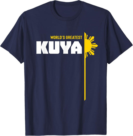 World's Greatest Kuya - Filipino T Shirt T-Shirt - T-Shirt | Navy