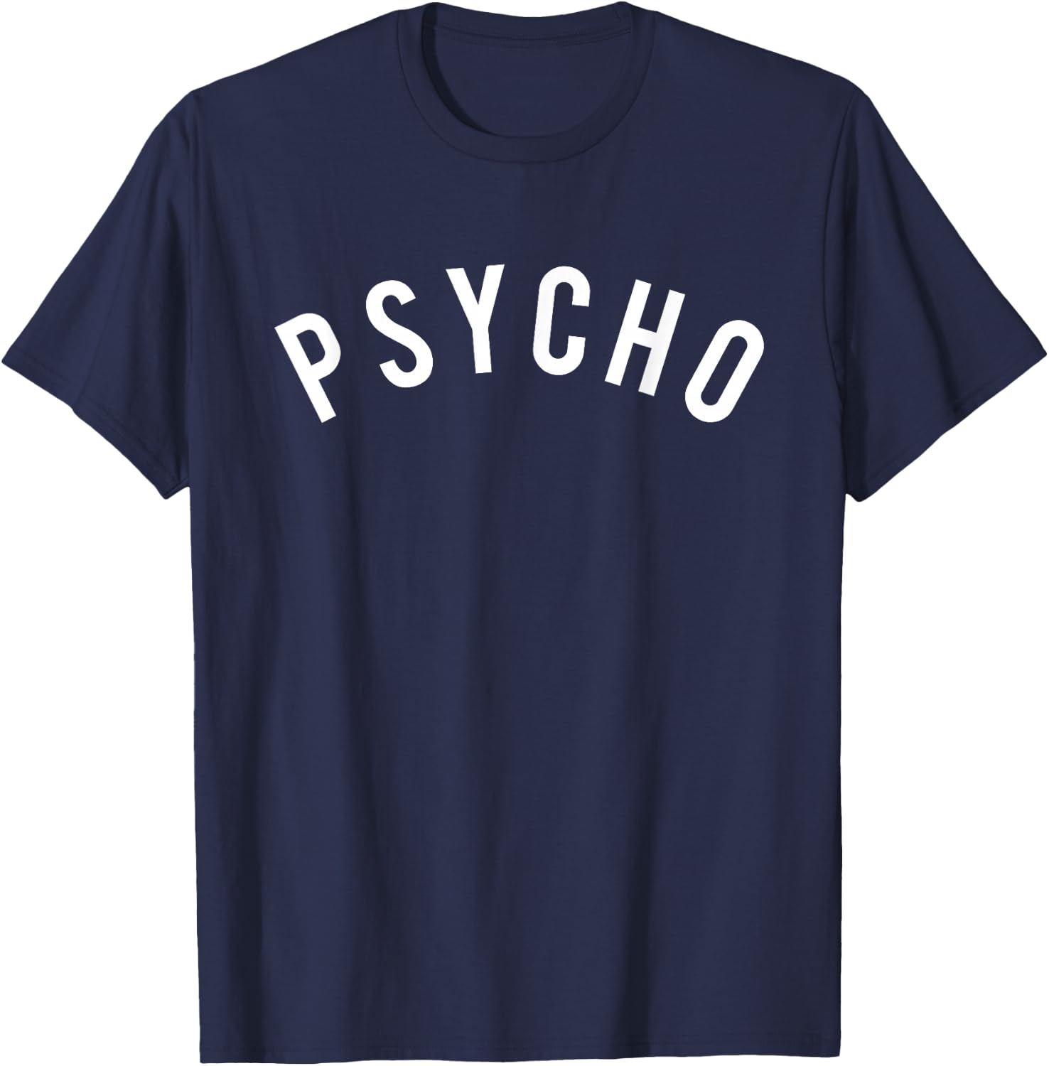 Psycho T Shirt /Curved T-Shirt - T-Shirt | Navy