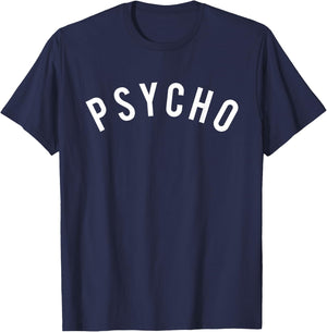 Psycho T Shirt /Curved T-Shirt - T-Shirt | Navy