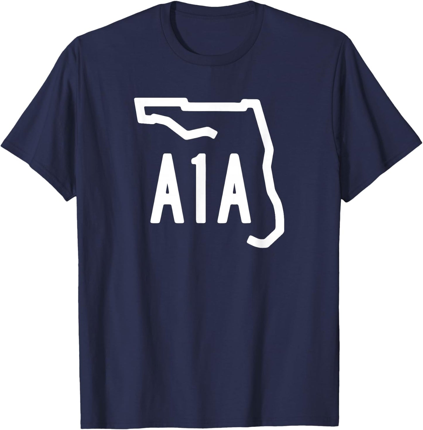 A1A Beachfront Avenue Atlantic Ocean T-Shirt - T-Shirt | Navy