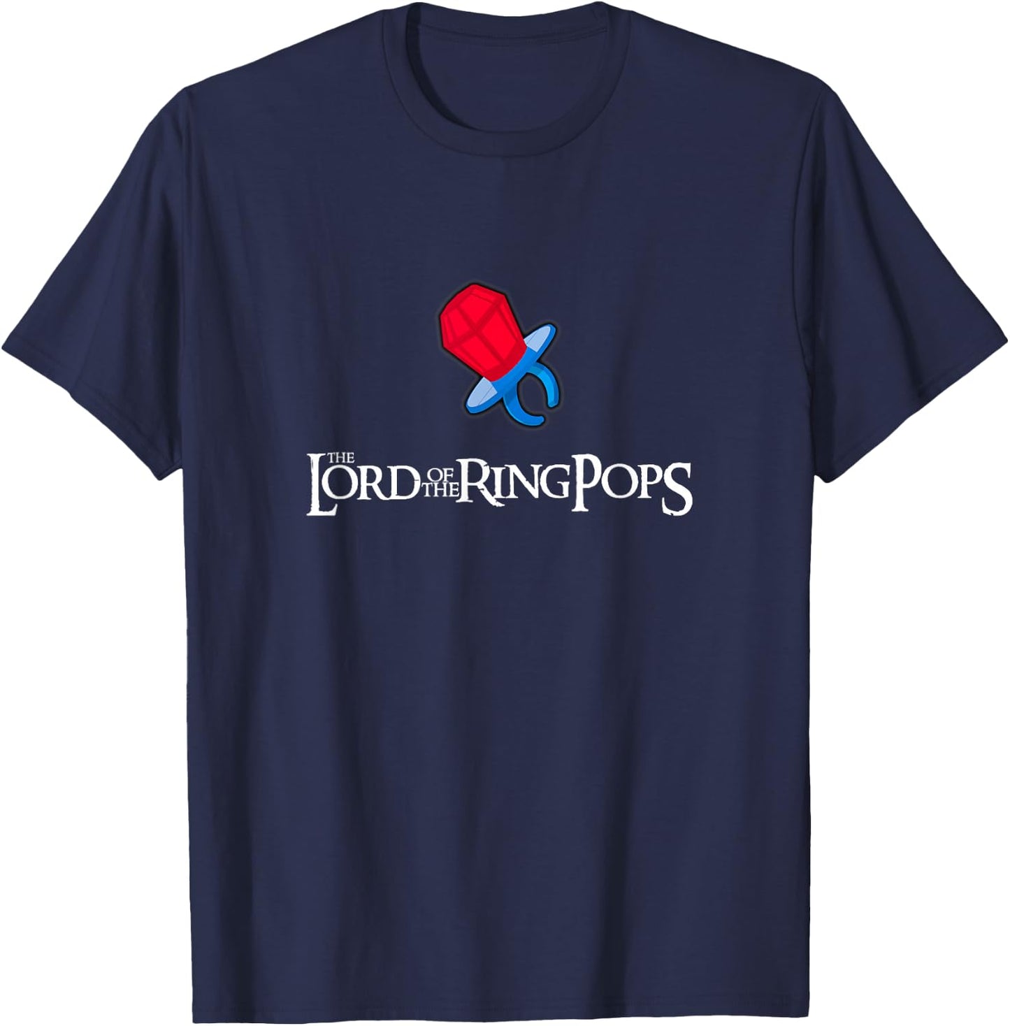 Candy Shirt. Funny Lord of the Ring Pops Design T-Shirt - T-Shirt | Navy