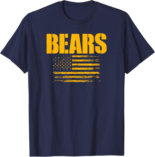 Ava Bears USA Flag Pride T-Shirt - T-Shirt | Navy