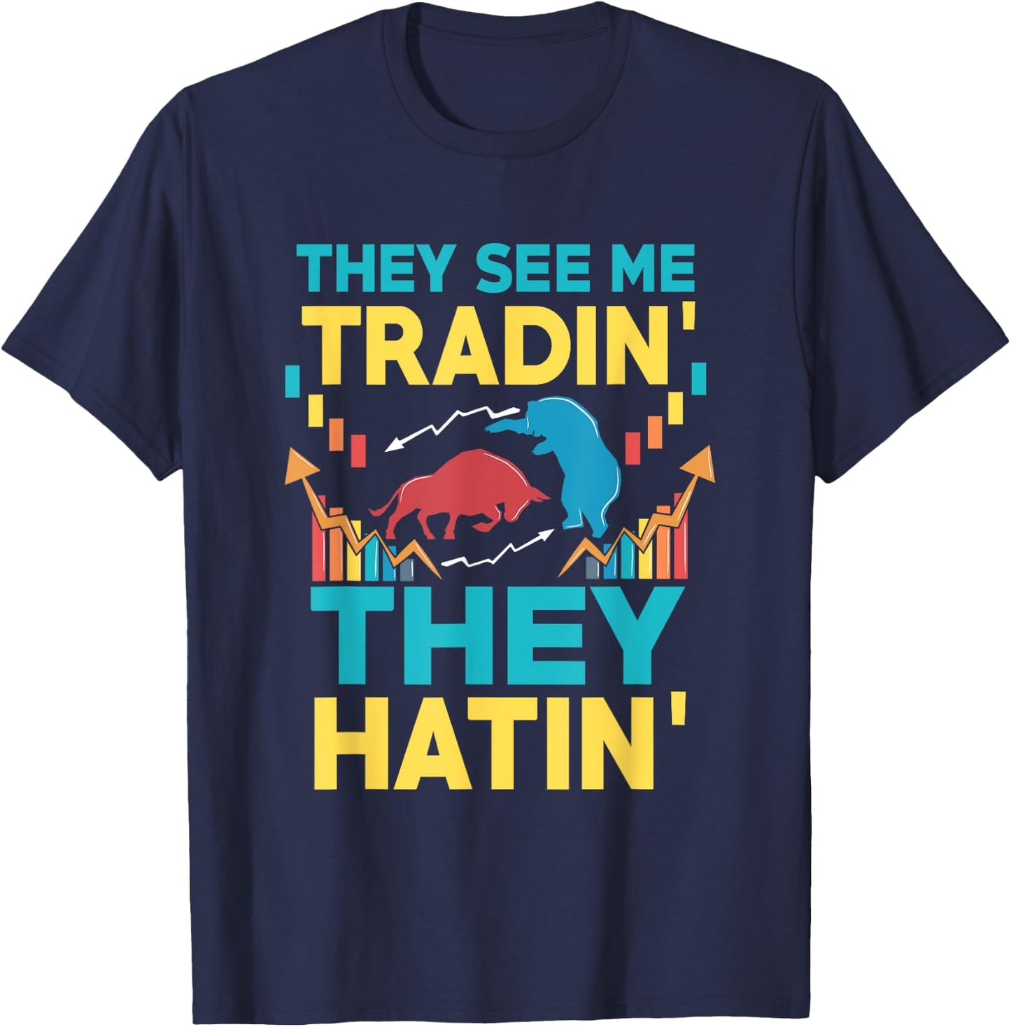Stock Market Trader Forex T-Shirt - T-Shirt | Navy