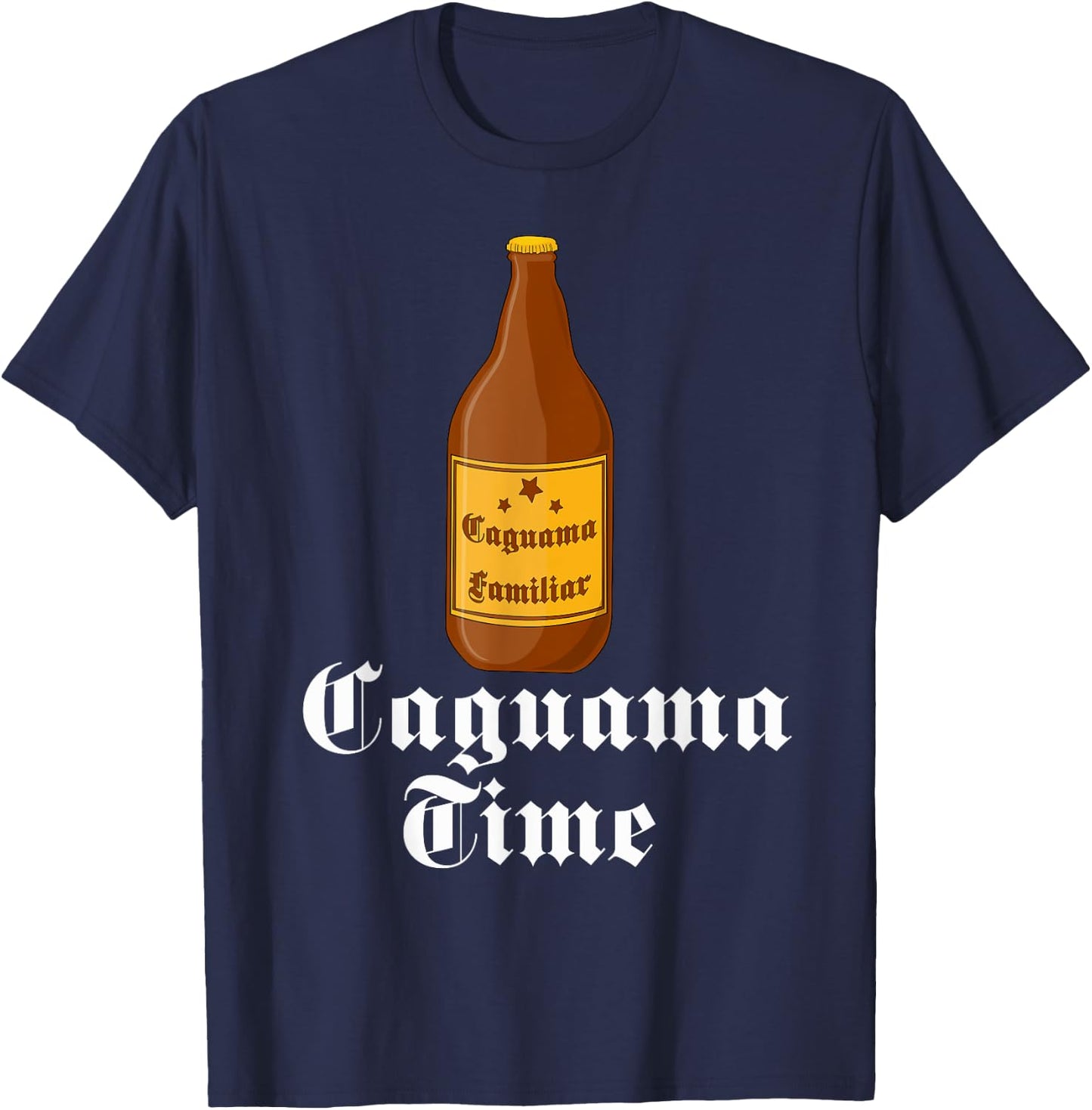 Caguama Time Shirt Cerveza Caguama Camisa en Espanol T-Shirt - T-Shirt | Navy