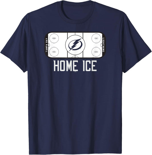 Tampa Bay Lightning Home Ice Blue Officially Licensed T-Shirt - T-Shirt | Navy
