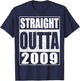 Straight Outta 2009 Shirt Kids Boy Girl 16th Birthday T-Shirt - T-Shirt | Navy