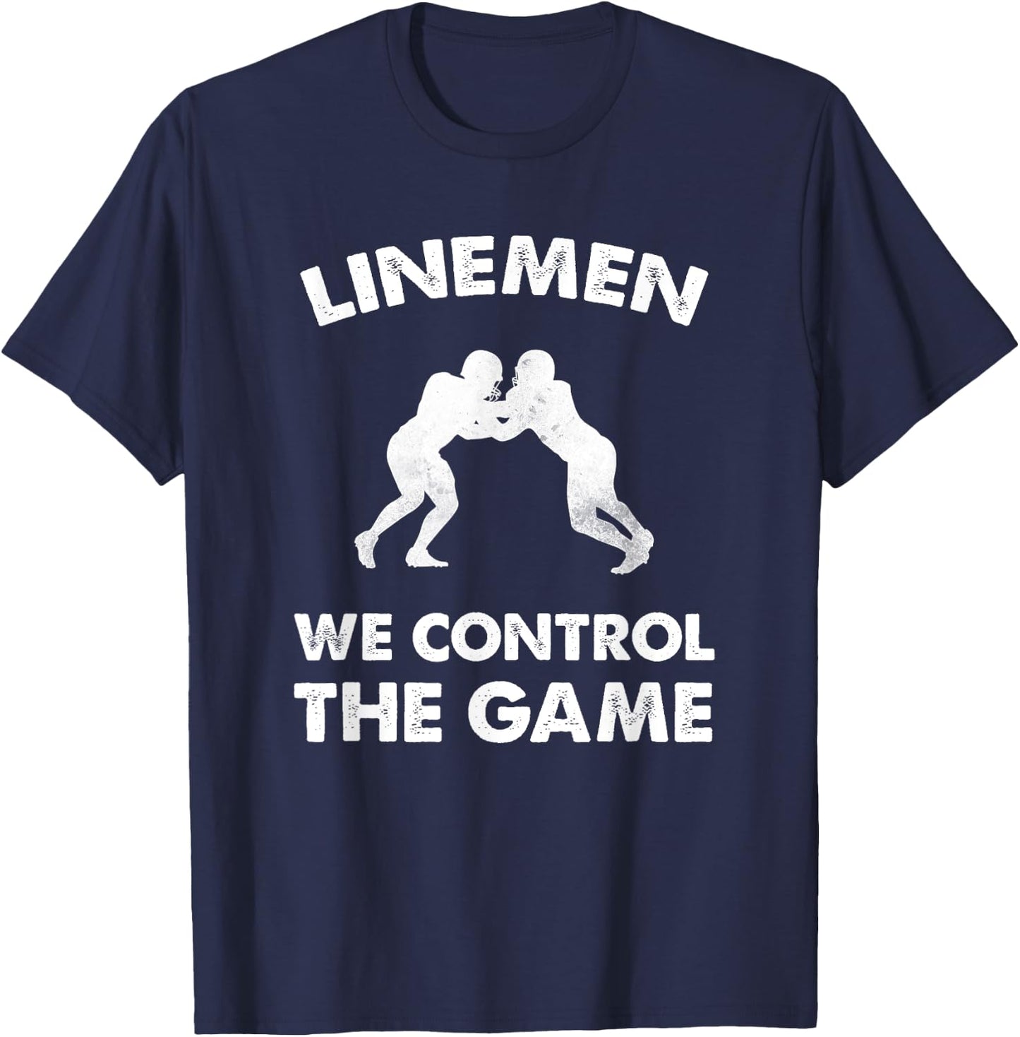 Offensive Defensive Lineman Shirt | Lineman T-Shirt - T-Shirt | Navy
