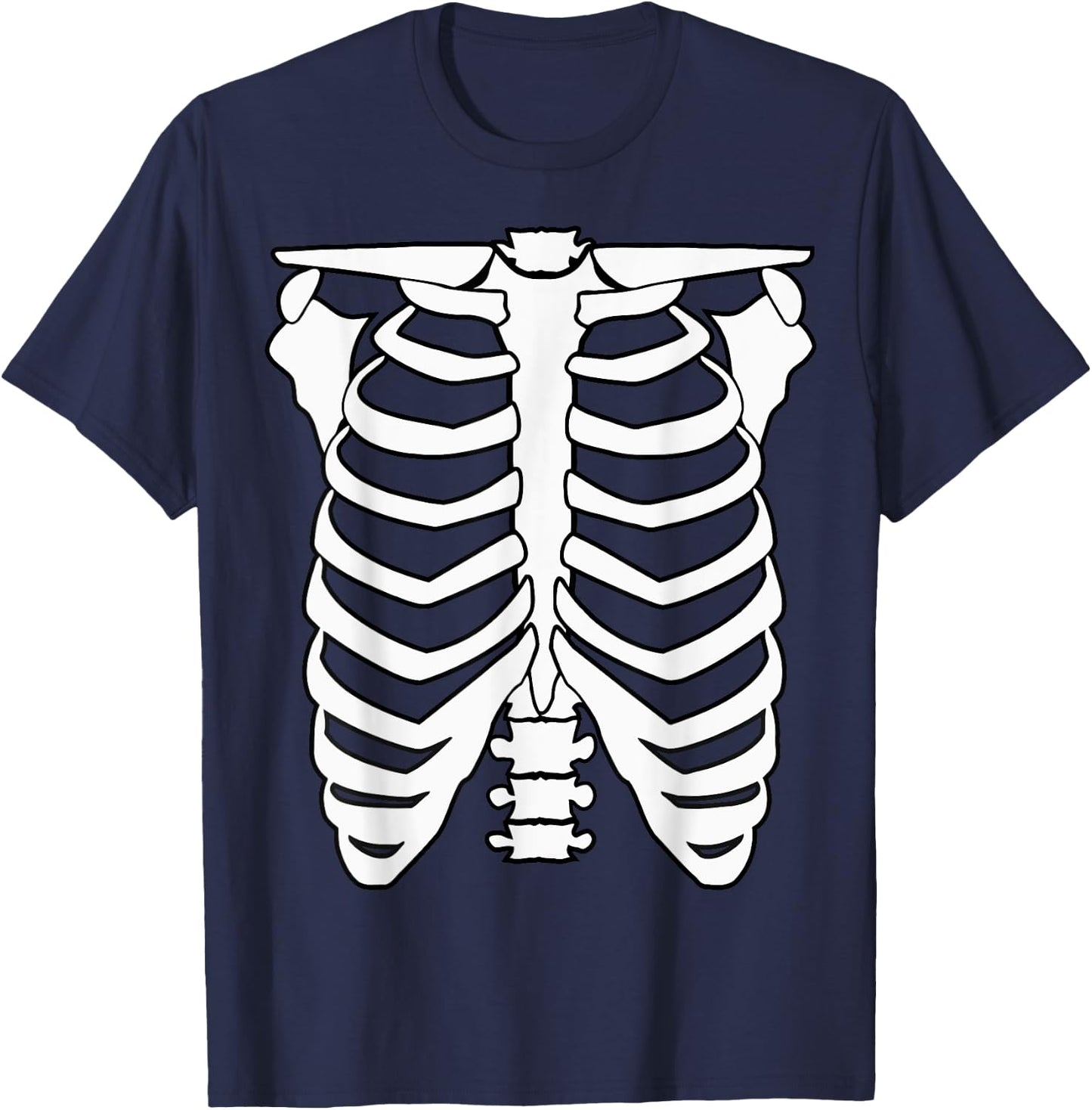 Halloween Skeleton Shirt T-Shirt - T-Shirt | Navy
