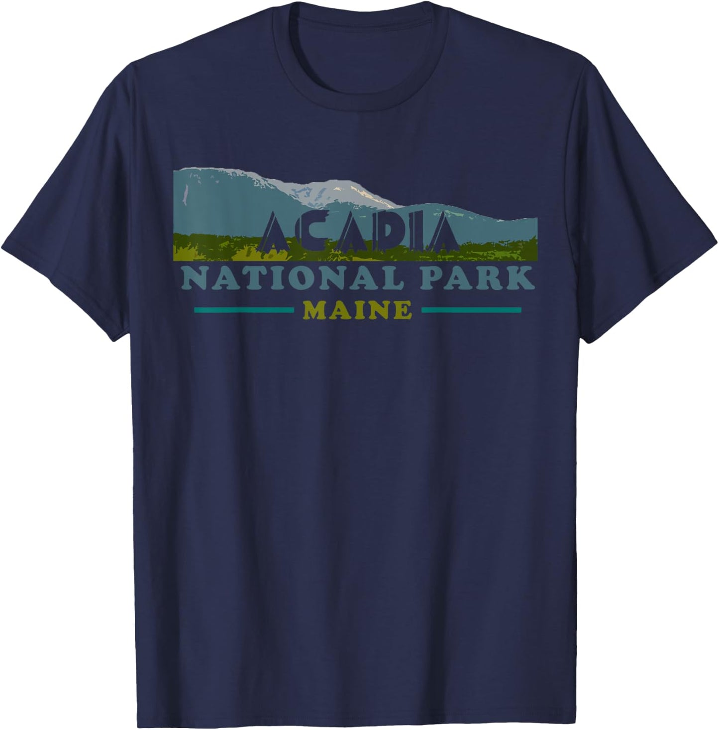Acadia National Park Travel Journey Explore Earth T-Shirt - T-Shirt | Navy