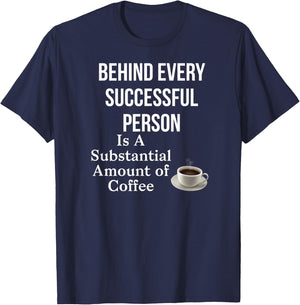 Funny Coffee Lovers T-Shirt - T-Shirt | Navy