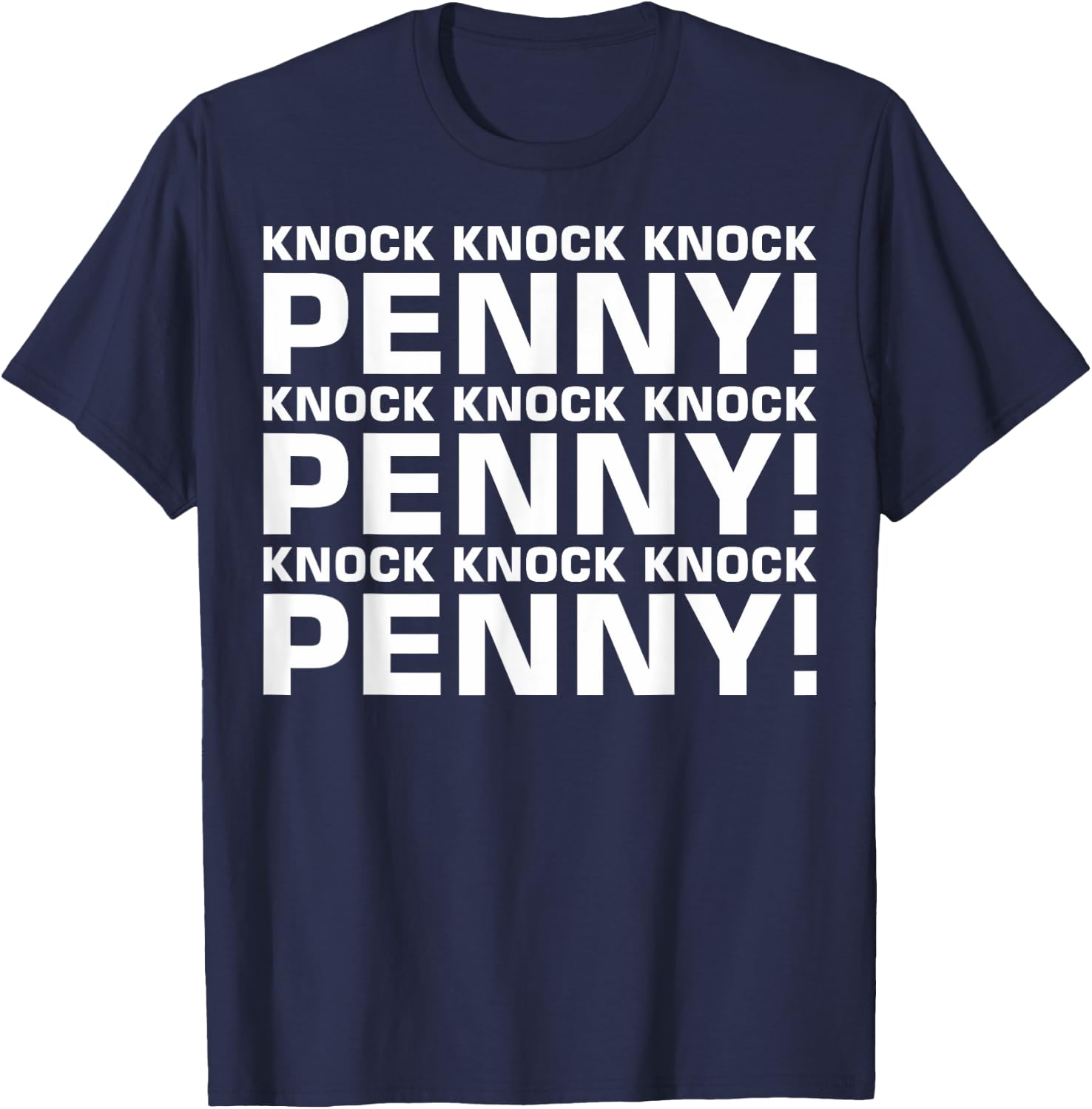 Knock Knock Knock Penny T-Shirt - T-Shirt | Navy