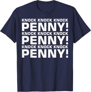 Knock Knock Knock Penny T-Shirt - T-Shirt | Navy