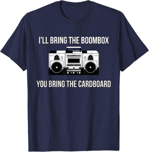 Break Dancing Boombox Vintage 80s 90s Music T-Shirt - T-Shirt | Navy