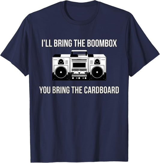 Break Dancing Boombox Vintage 80s 90s Music T-Shirt - T-Shirt | Navy