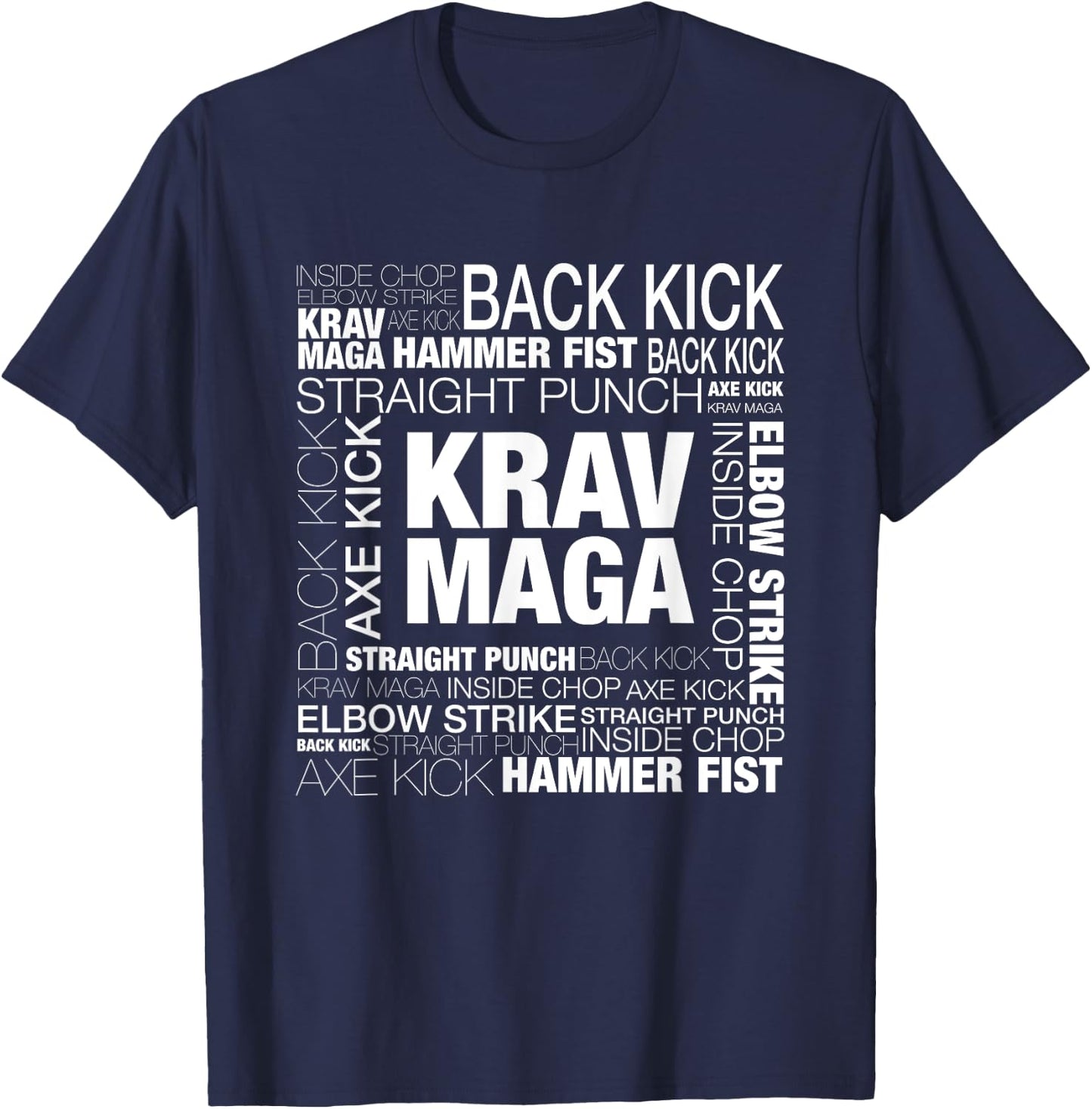 Krav Maga Israeli Martial Arts Self Defense Gift T-Shirt - T-Shirt | Navy