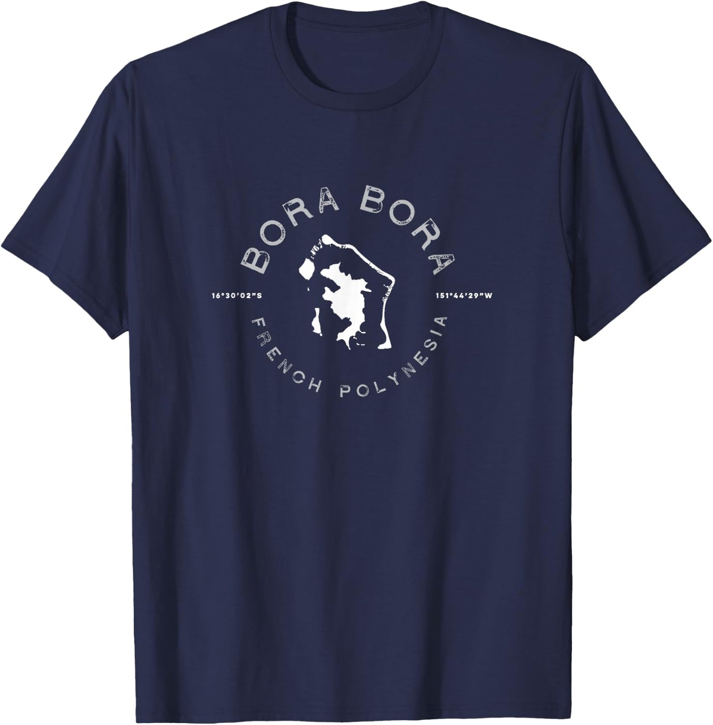 Bora Bora Graphic T T-Shirt - T-Shirt | Navy