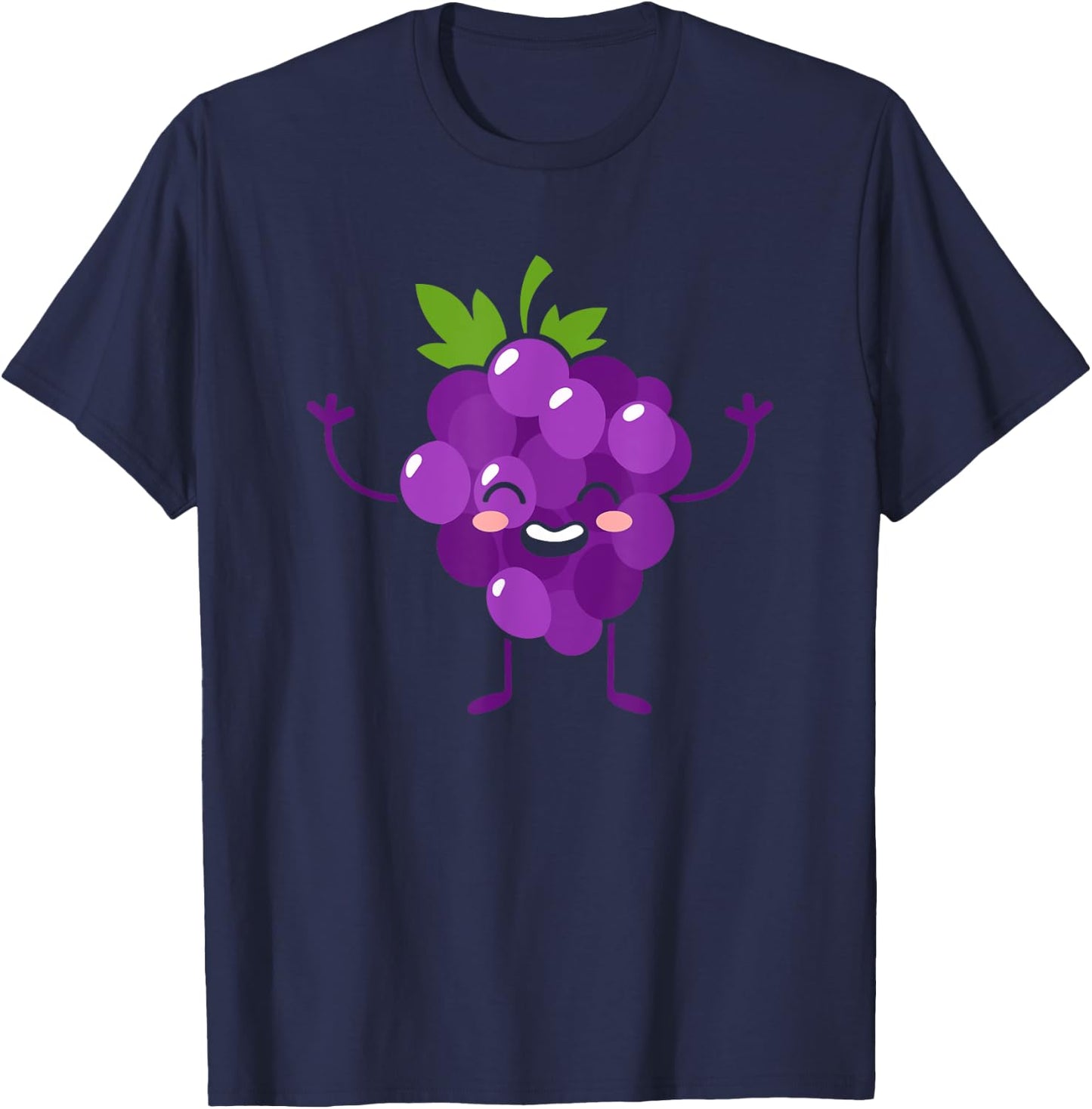 Grapes - Fruit Gift Cute Grapes Fruit Themed Outfit Gift T-Shirt - T-Shirt | Navy