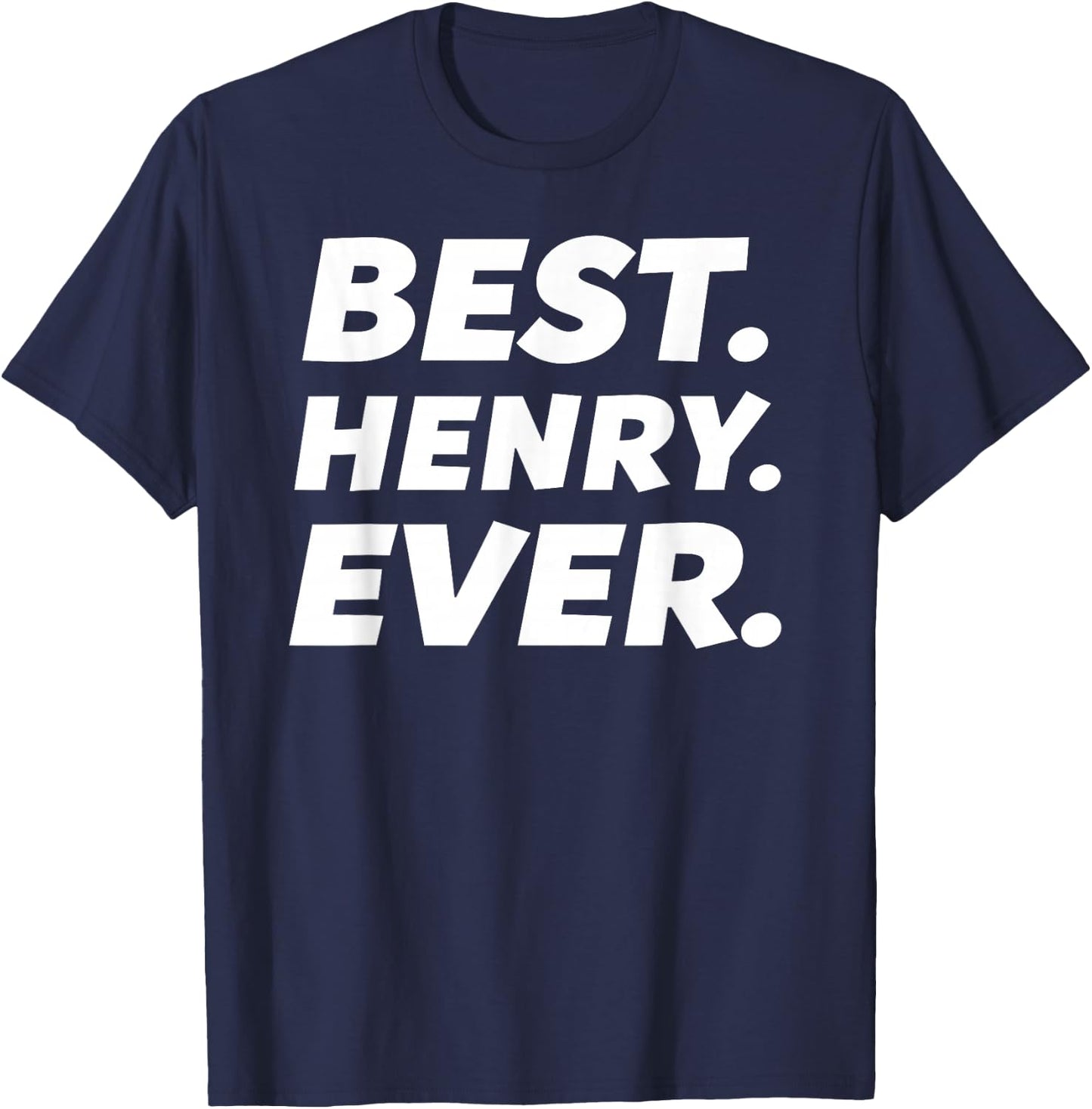 Funny Worlds Best Henry Shirt Men Kid Henry Name T-Shirt - T-Shirt | Navy