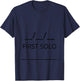 First Solo Tail Flight School Instructor Private Pilot T-Shirt - T-Shirt | Navy
