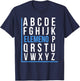 Elemeno Alphabet Song Grammar Sarcastic Spelling T-Shirt - T-Shirt | Navy