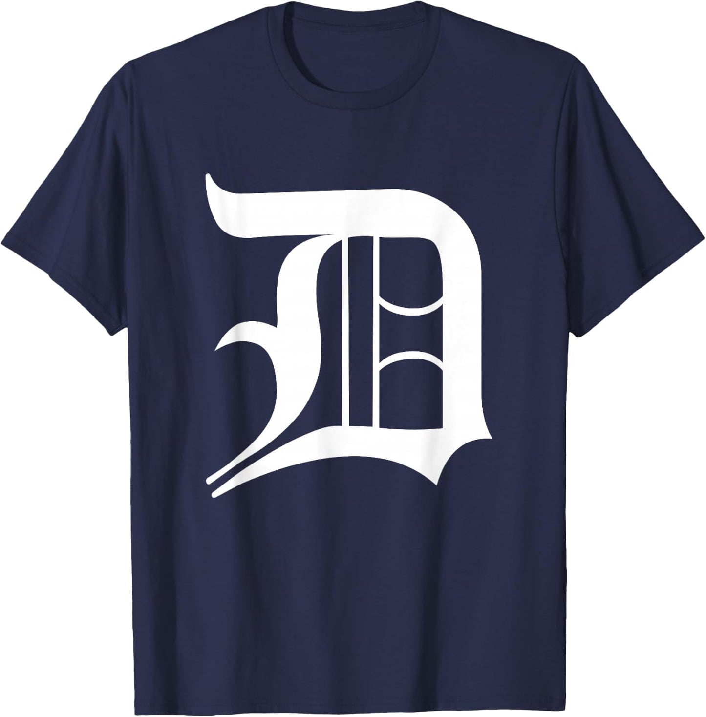 Detroit Letter D T-Shirt - T-Shirt | Navy