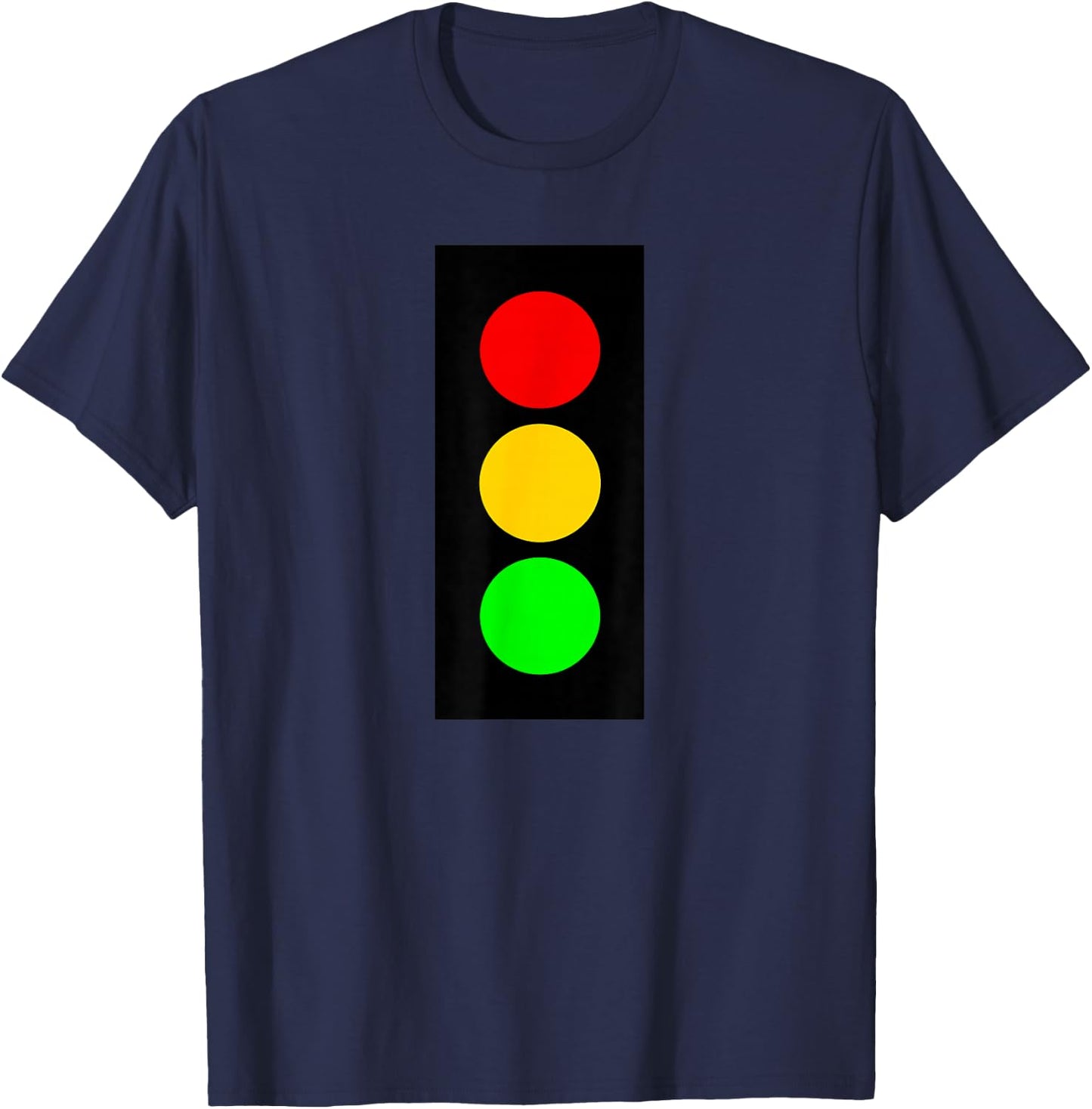 Traffic Signal Stop-Caution-Go Stop Light T-Shirt - T-Shirt | Navy