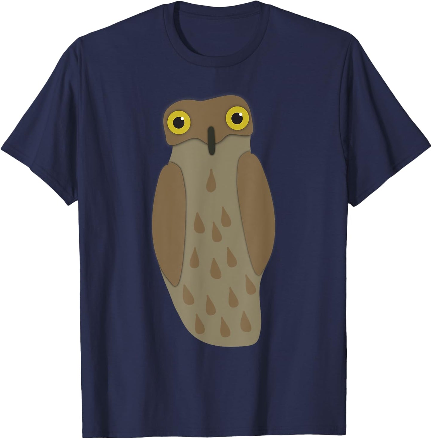 Potoo Bird Graphic T-Shirt - T-Shirt | Navy