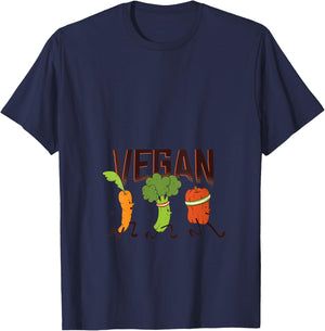 Vegan Runner V-Neck T-Shirt - T-Shirt | Navy